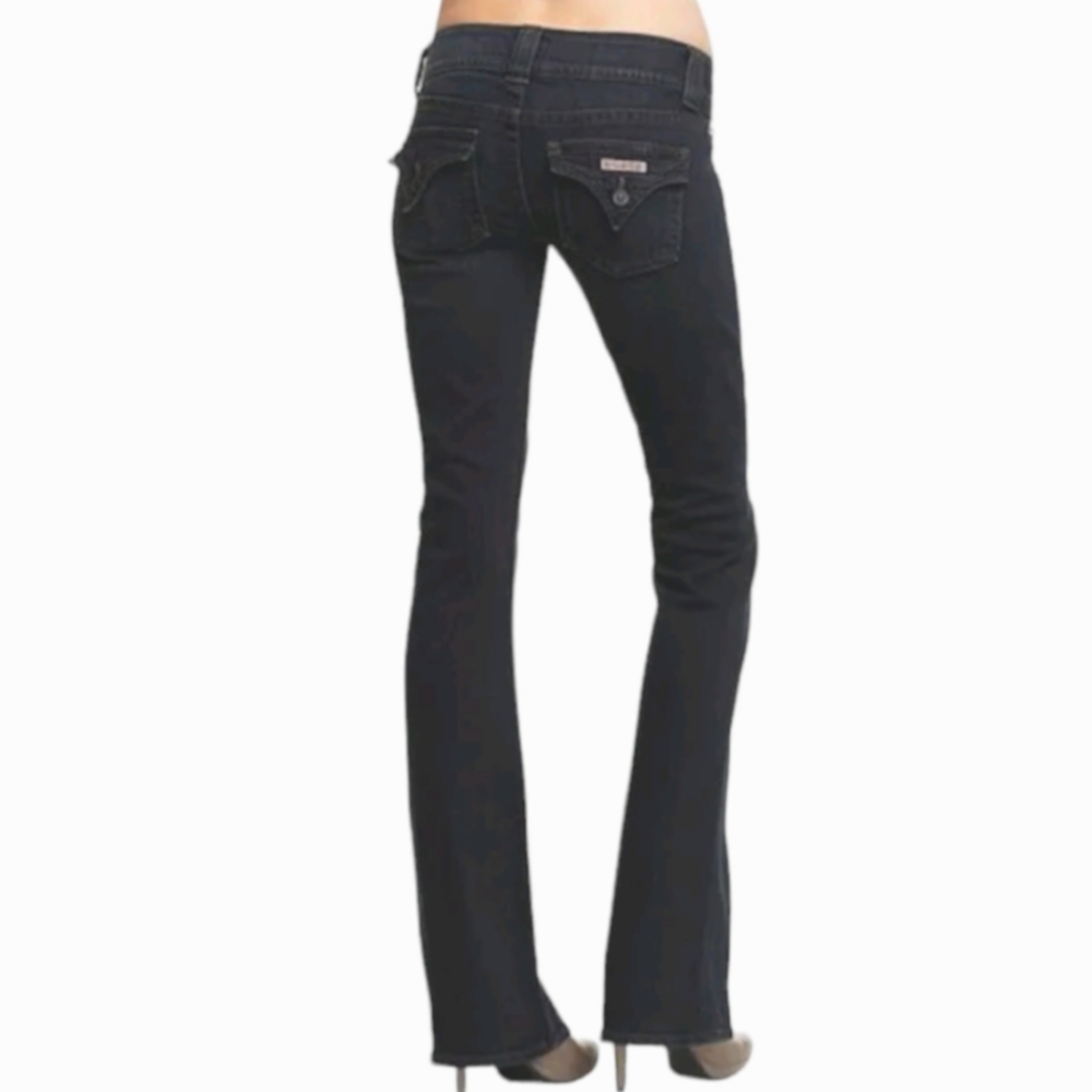 HUDSON"Rebel" Signature bootcut darkwash jeans #W170DHK sz 26x35.5L TALL euc - Picture 2 of 14